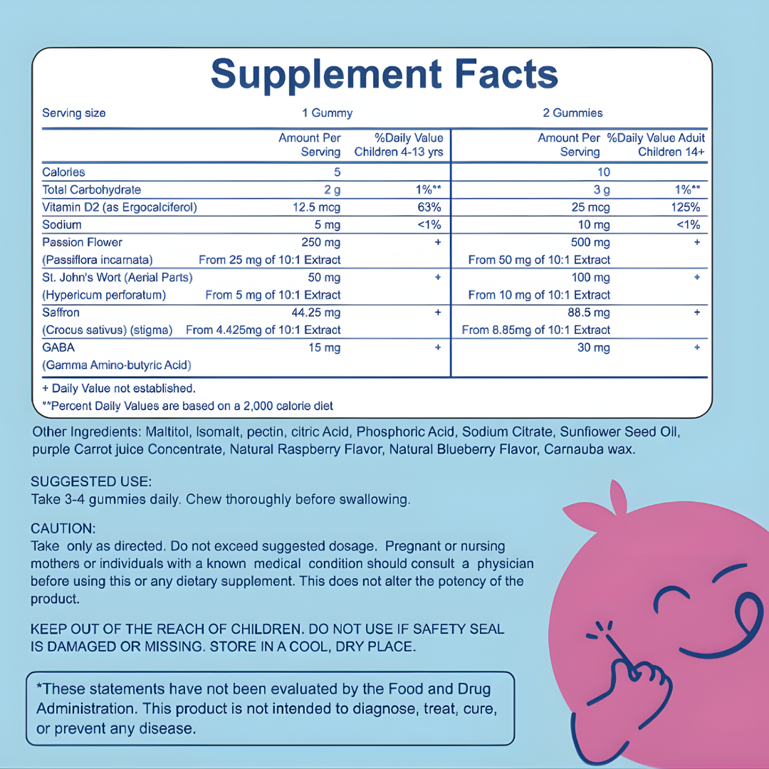 Mood Munchies - Natural Saffron Gummies For Kids